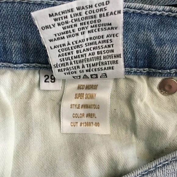 Hudson Blue Nico Ankle Super Skinny Jeans 29 - Picture 8 of 8